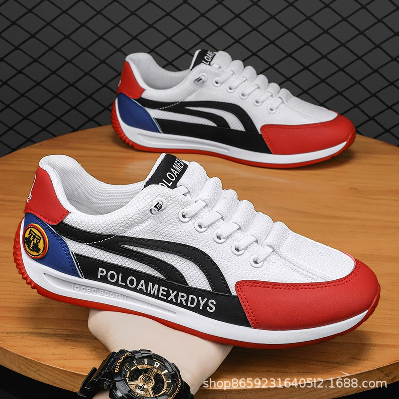 Мужские кроссовки 2025 года, новая модель, в стиле Форреста Гампа, дышащие, сетчатые, повседневные, белые слипоны, с мягкой подошвой и мягкой вставкой для мужчин