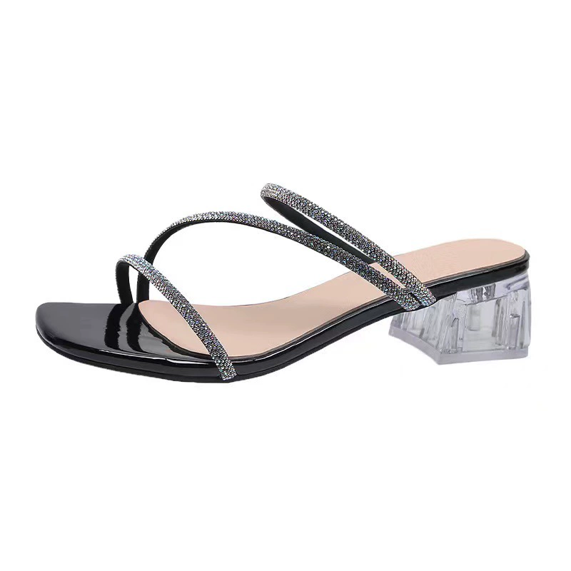 Summer slippers with a strap, 2022 collection, Korean style