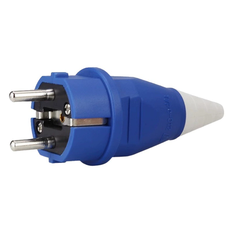 Гнездо штепсельной вилки Европейского типа водоустойчивая штепсельная вилка 2-core 16A Двухступенчатая штепсельная вилка IP44 однофазная напольная розетка переменного тока