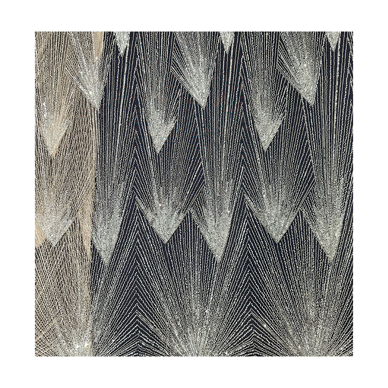 Beads lace tejido de encaje industria pesada África cuentas de burbujas tubo de cuentas lentejuelas bordado encaje vestido de novia tejido bordado
