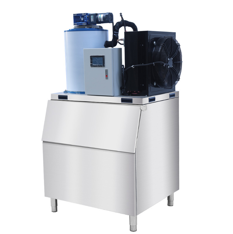 Commercial Ice Flake Machine 200kg 300kg Ice Maker for Supermarkets, Buffet Restaurants, Hot Pot Restaurants, High Efficiency