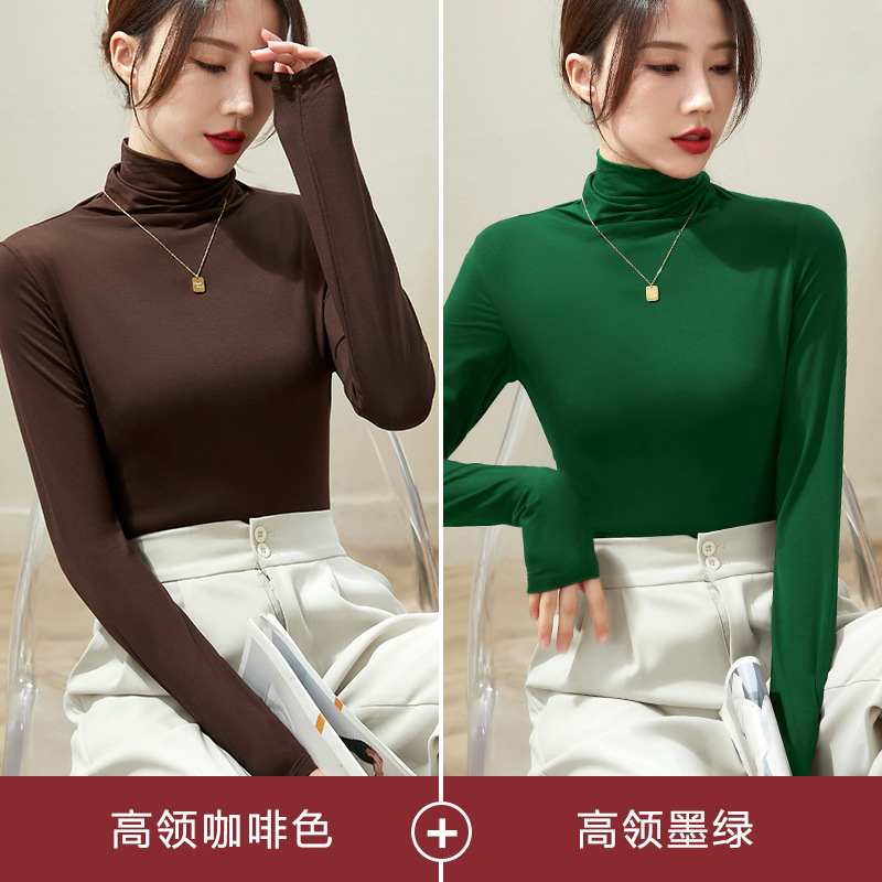 하이 칼라 브라운 + 하이 칼라 다크 그린