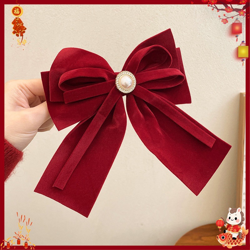 Horquilla Infantil con Borlas Chinas Hecha a Mano para Año Nuevo y Hanfu