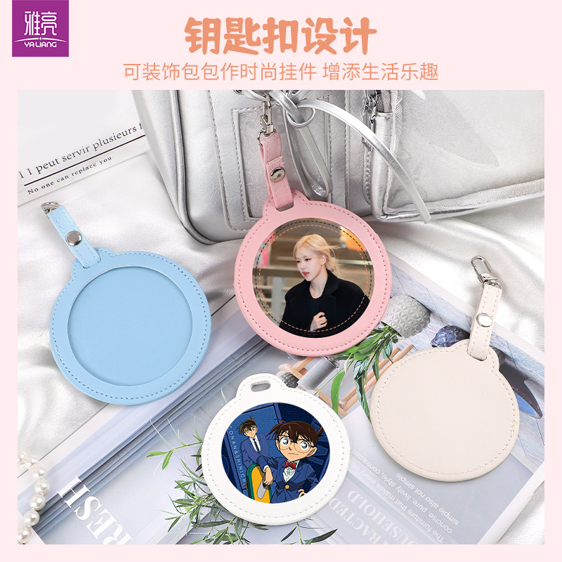 Porta Tarjetas de PVC con Insignia de Anime, Funda de Cuero con Cubierta Protectora de PU con Borde Redondo