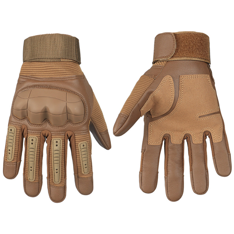 Guantes tácticos transfronterizos de dedo completo para deportes al aire libre ciclismo guantes protectores antideslizantes para montañismo pantalla táctil para bicicleta para hombres y mujeres