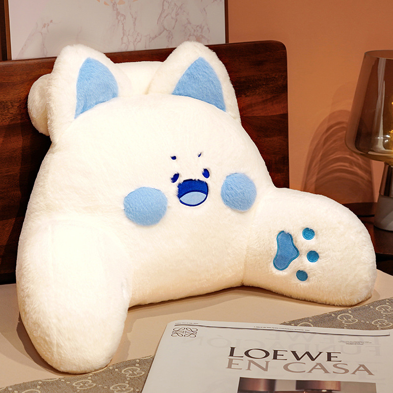 Almohada de respaldo grande para cama, suave y lavable para lectura