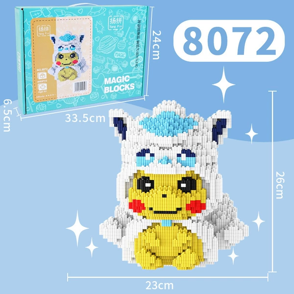 Super large lion dance Pikachu