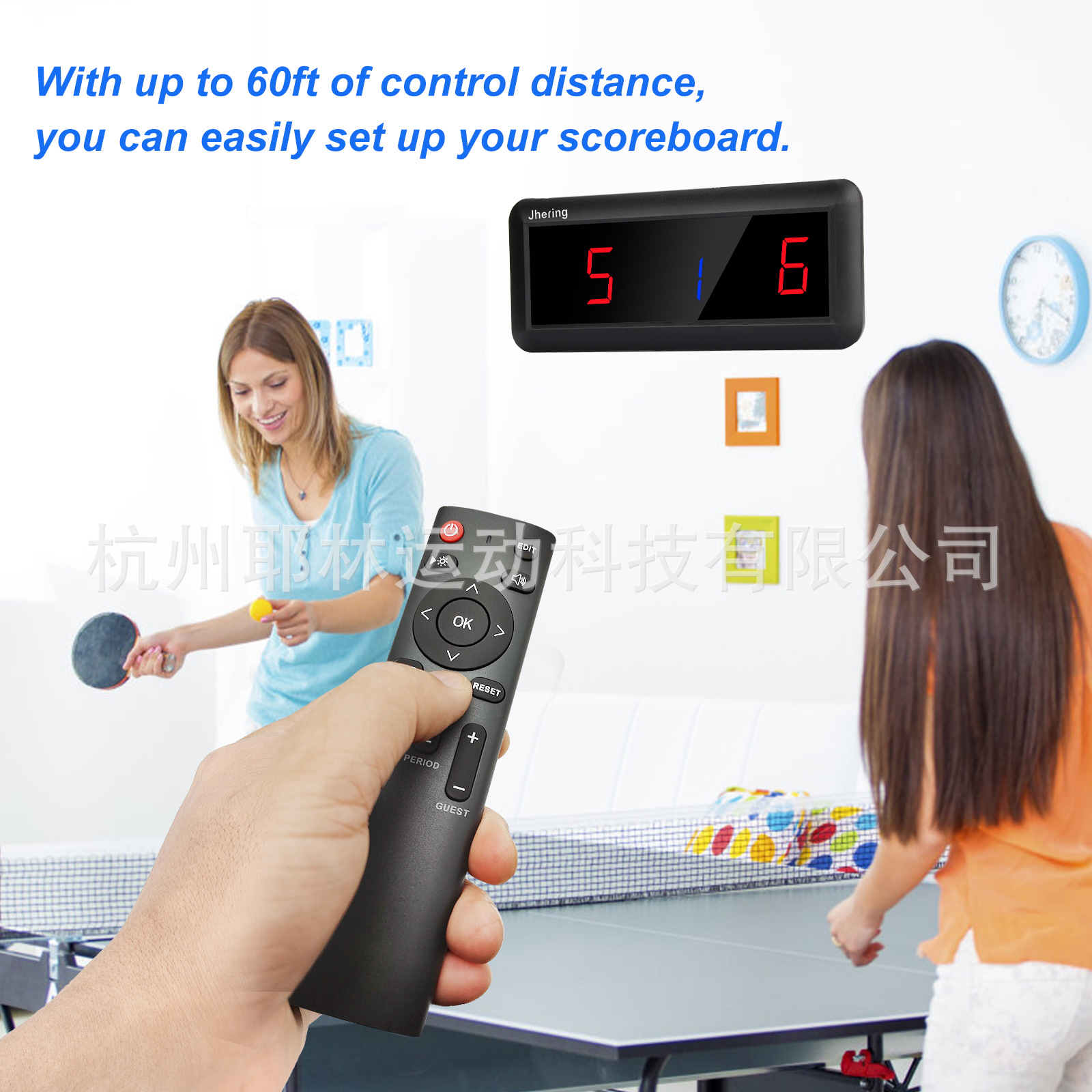 2022 nuevo LED portátil pantalla de puntuación electrónica tenis Mesa bádminton interior juego pelota marcador