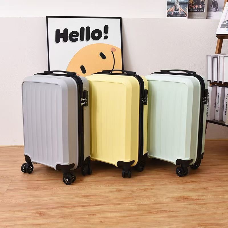 男女同款礼品拉杆箱20寸清新纯色旅行箱静音万向轮可印刷loog批发