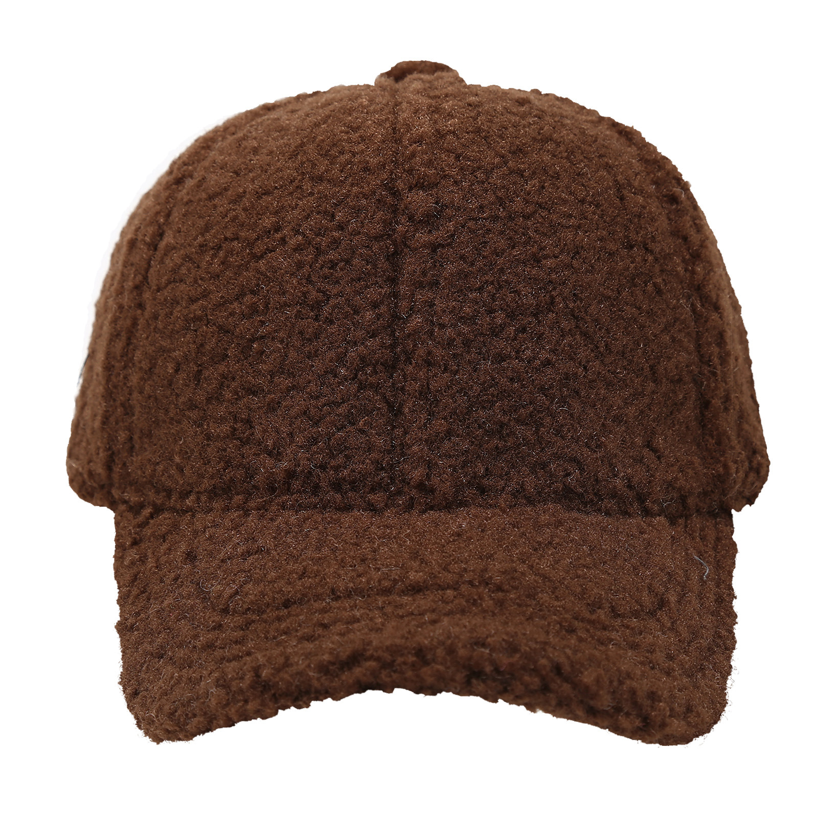 Winter Lamm Wolle Baseball Caps Für Kinder Baby Kinder Warme Dicke Feste Farbe Golf Caps Mädchen Junge Sport Gebogene Krempe Visiere Hut – Detail 9
