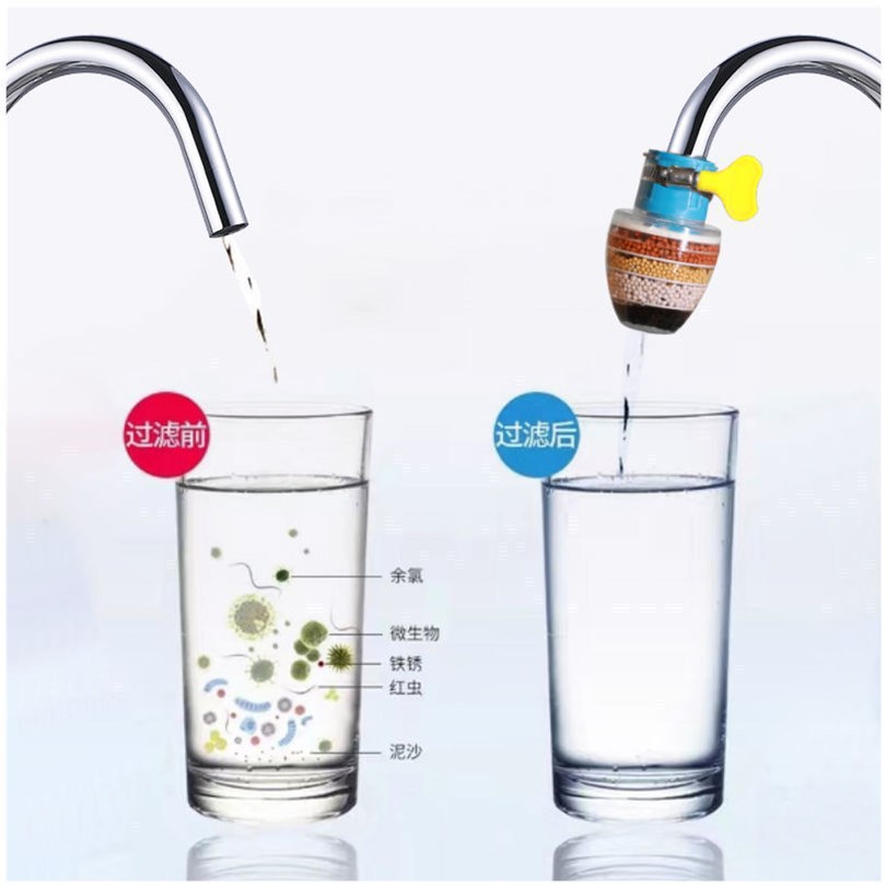 Grifos de agua filtro de ducha anti-spillado extensión de tubo de extensión de cocina agua del grifo multicapa purificador de agua ahorrador de agua