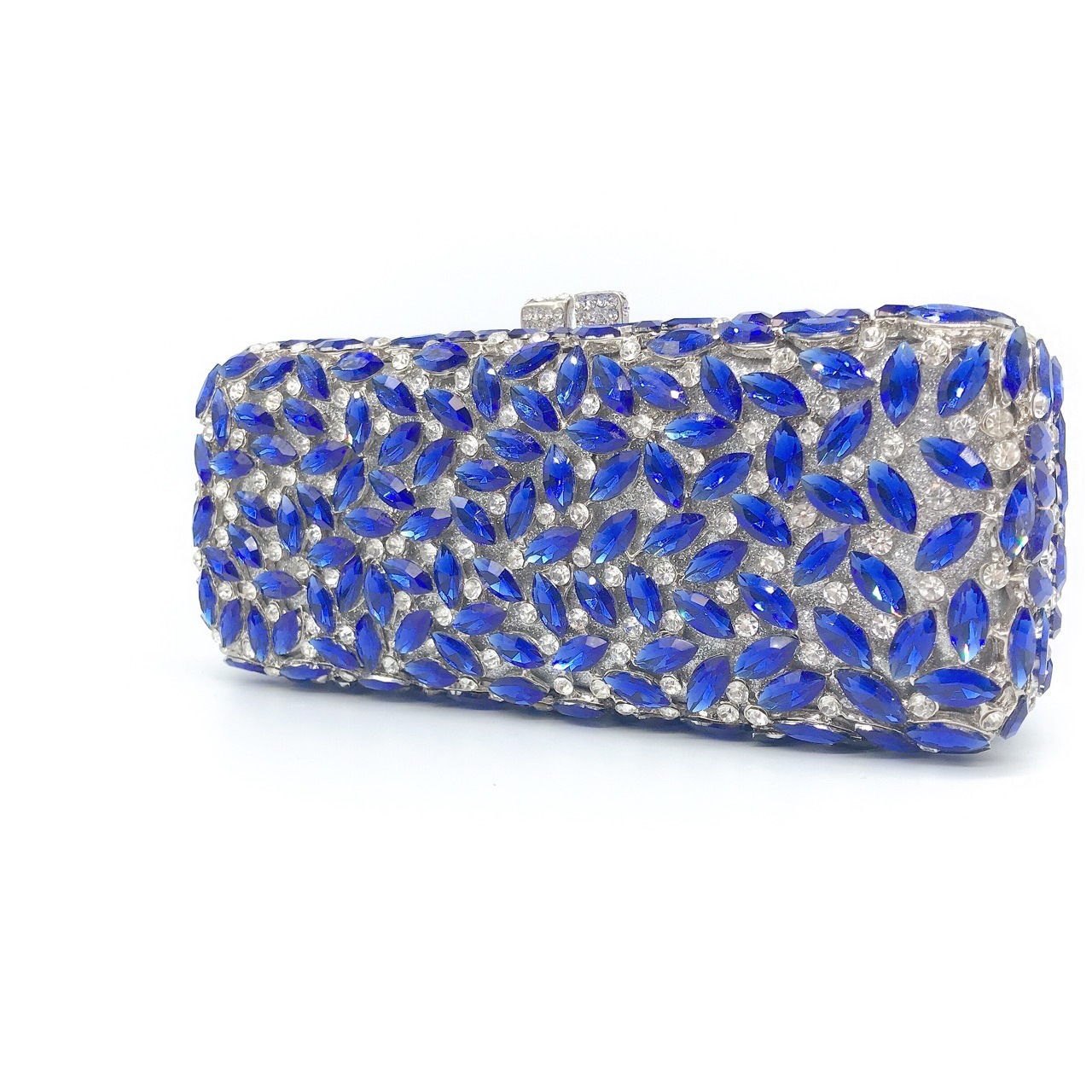 * Bolsa de cena con diamantes transfronterizos caja metálica hueca bolsa de diamantes vestido de fiesta bolsa de mano bolsa de cadena