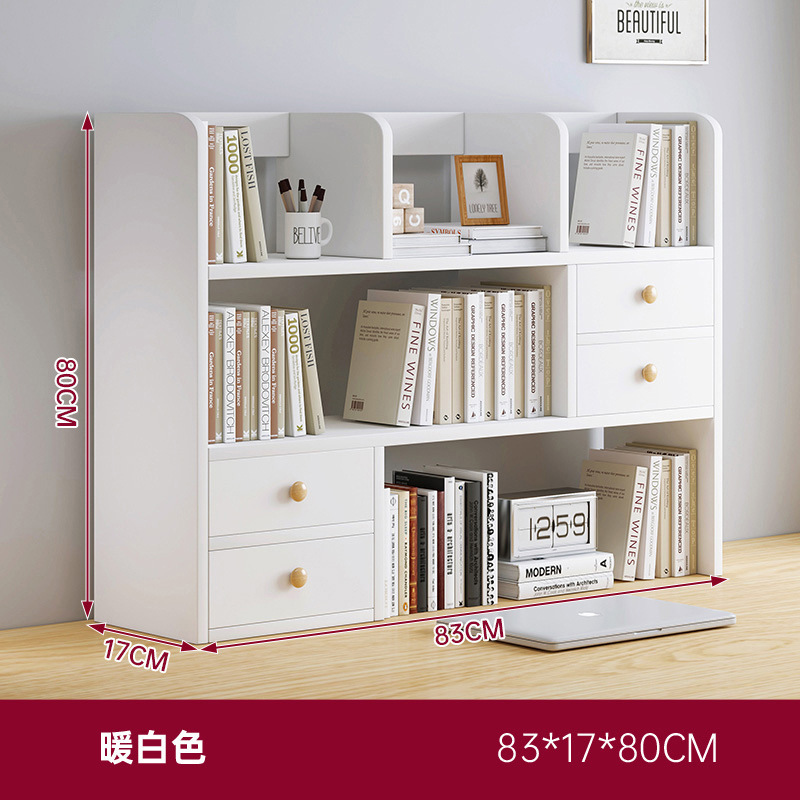 Estantería de escritorio simple estante de almacenamiento portátil estudiante dormitorio escritorio de la computadora simple estantería de múltiples capas