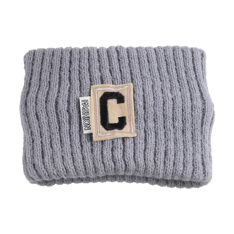 Niños de lana de punto correa de cabello niñas otoño y invierno calentamiento protección de la cabeza correa de cabello de borde ancho correa de cabello para niñas pequeñas correa de cabello universal