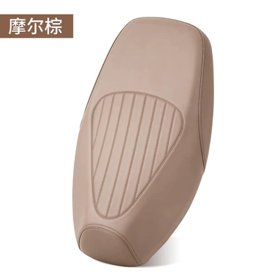 Bike Seat Cover Thickened Version, Motorcycle cushion - stamped-vertical-stripes-moorish-brown-size-m-suitable-for-flat-length-51-55cm