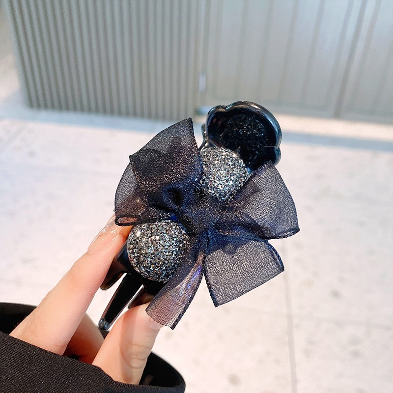 F-005 블랙 메쉬 리본 1개