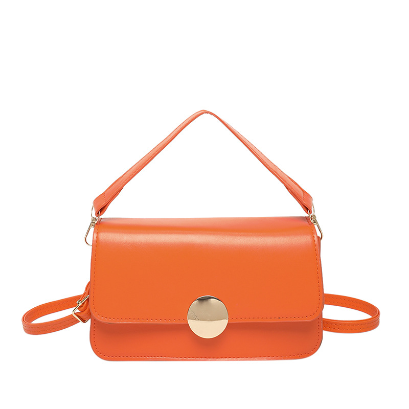 Bolso de moda coreano 2025 nuevo nicho de textura de hombro pequeño bolso cuadrado de color caramelo bolso de viaje de moda