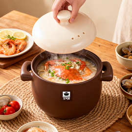 元气煲锅家用燃气耐高温干烧陶瓷煲汤小沙锅煲煤气灶专用汤煲汤锅