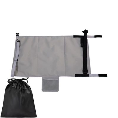 child aircraft travel bed – Other vehicle seats - grey-drawstring-pocket-7944cm