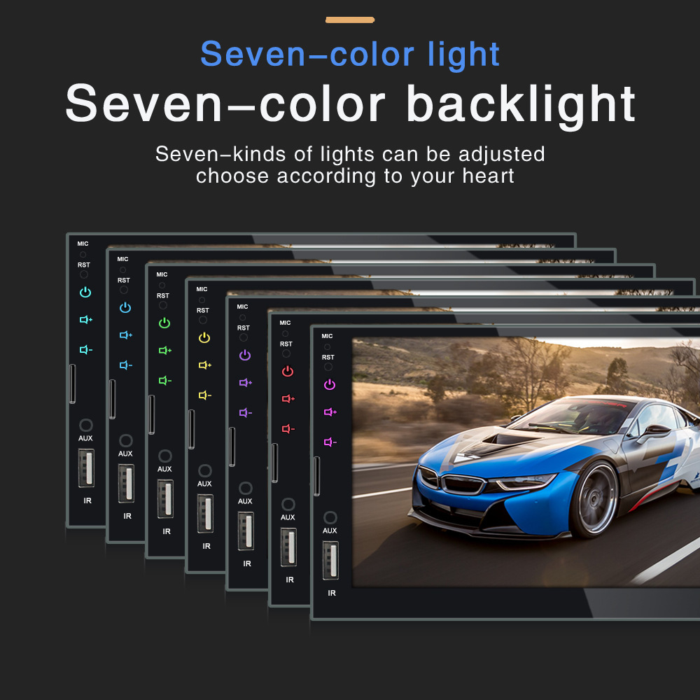 Nuevo coche caliente transfronterizo HD DE LA VENTA 7 pulgadas MP5 con la máquina universal de la Radio de Bluetooth del jugador carplay