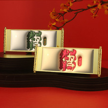 爆款3D木质卷轴冰箱贴创意文创网红旅游伴手礼冰箱装饰磁性贴