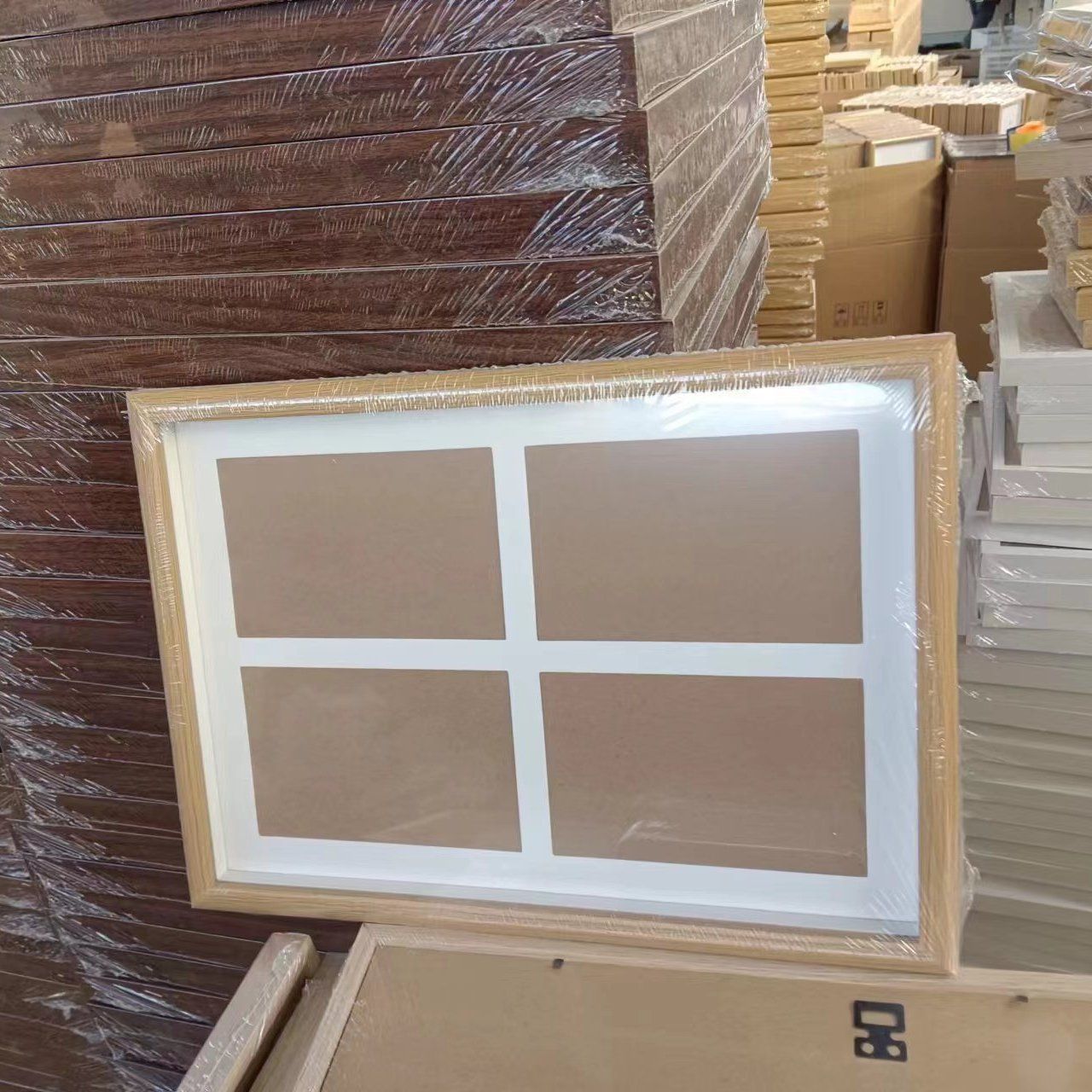 나뭇결 컬러 가로 천자 액자