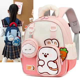 儿童书包学前班可爱卡通兔子恐龙幼儿园书包中大班男童女孩双肩包