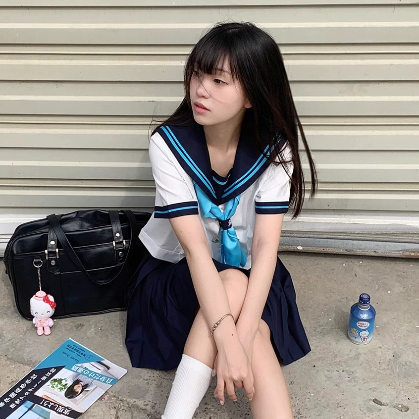 Подлинная японская pleated юбка для студентки, форма, набор