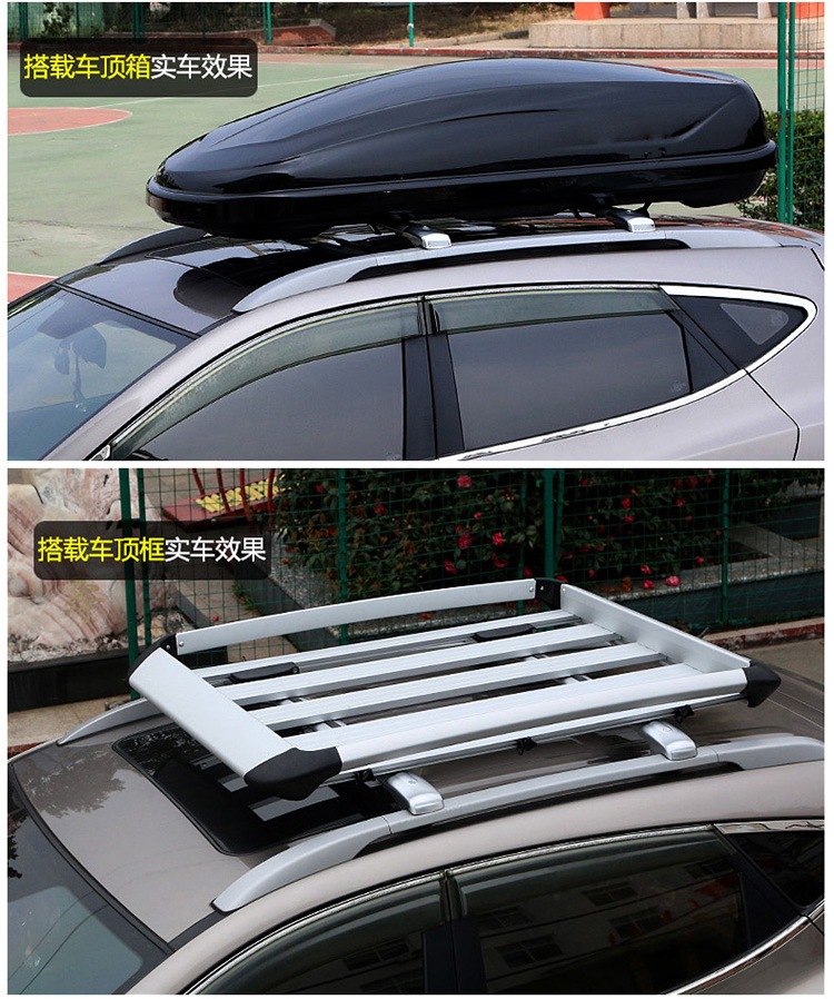 Universal Car Luggage Rack Aluminum Alloy Travel Luggage Bike Rack Crossbar Roof Rack Heavy-Duty Crossbar Rack