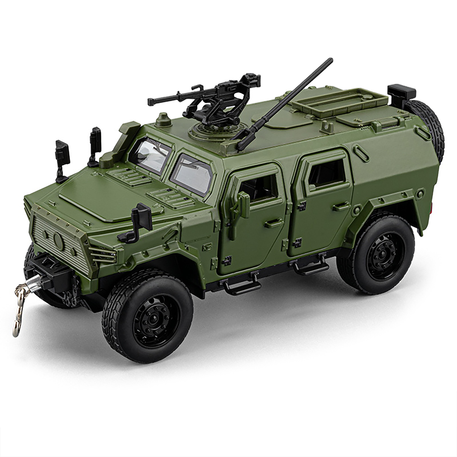 1: 32 (customizado) modelo de automóvil blindado de aleación para niños juguetes de sonido y luz