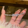 Silver bracelet with bow
