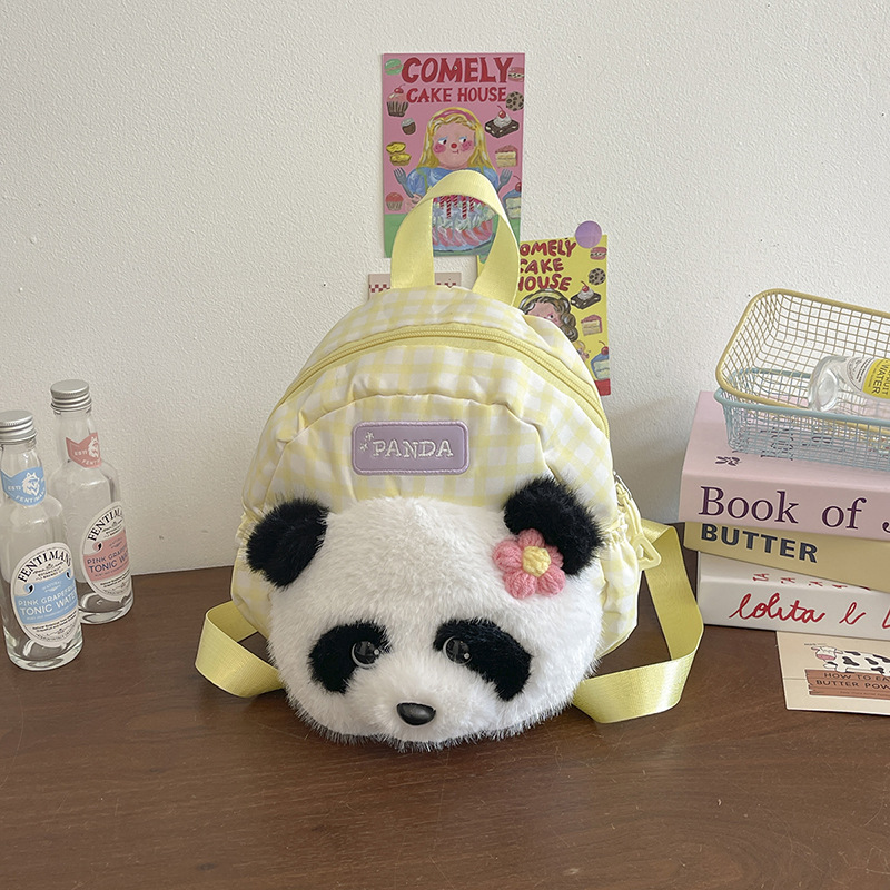 2026 nuevo panda mochila para niños y niñas jardín de infantes mochila para niños lindos bolsas para padres e hijos