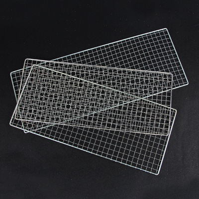 批发不锈钢烧烤网电镀烤网烧烤炉网片烤鱼夹烤肉网户外烧烤用具|ms