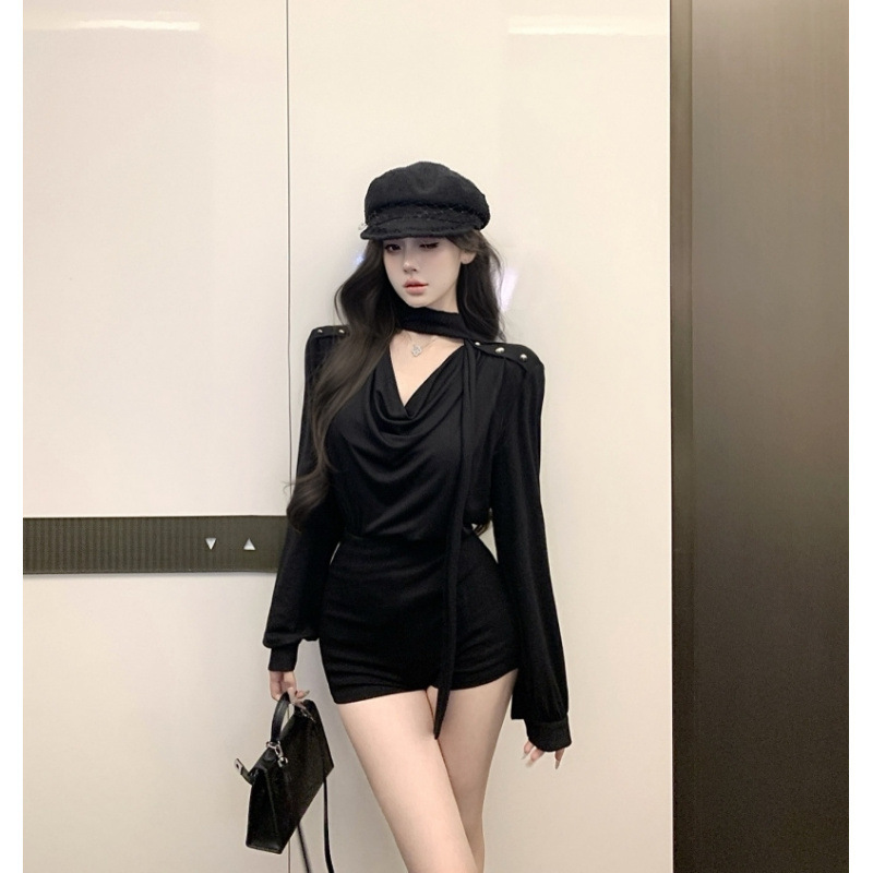 纯欲气质高级感灵动柔光飘带衬衫气质七分袖衬衣女上衣|undefined
