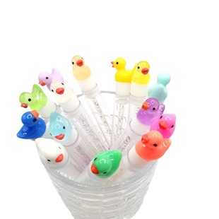 Cross-border hot selling test tube eyelash brush cute little duck Crystal Rod eyelash brush eyebrow comb grafting eyelash tool
