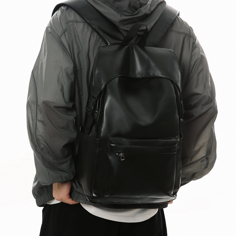 Trendy New Backpack Forest Style Vintage Feel PU Soft Leather Work Large Capacity Couple Casual Student School Bag_voghion.com
