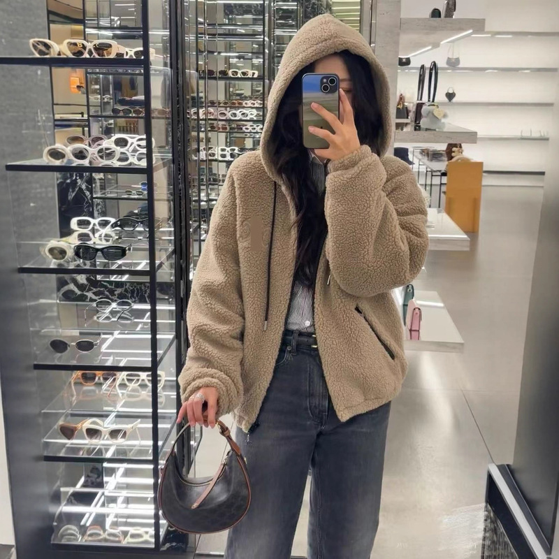 Correct Version Ce Home 25Fw Autumn and Winter New Trendy Brand Arc De Triomphe Fleece Jacket Warm Fashion Top