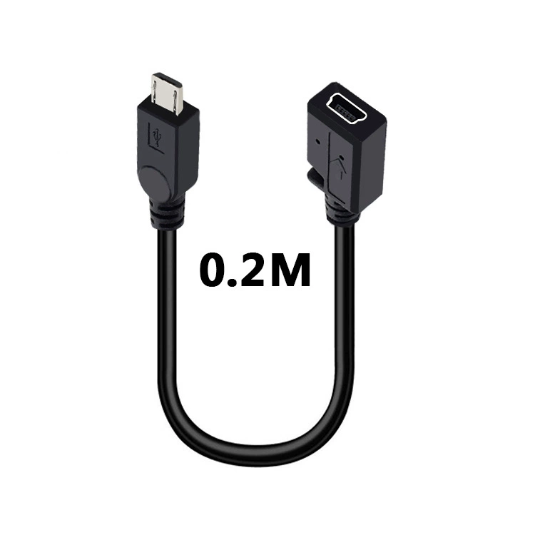 Адаптер Mini USB (гнездо) → microUSB (штекер) + microUSB (штекер), Т-образный порт для Android навигации/видеорегистратора