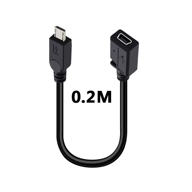 Адаптер Mini USB (гнездо) → microUSB (штекер) + microUSB (штекер), Т-образный порт для Android навигации/видеорегистратора