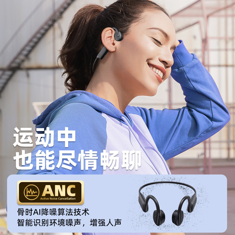 クロスボーダー k08 骨ガス伝導 Bluetooth ヘッドセット長いバッテリー寿命 HD 音質ワイヤレス スポーツ ヘッドセット|undefined