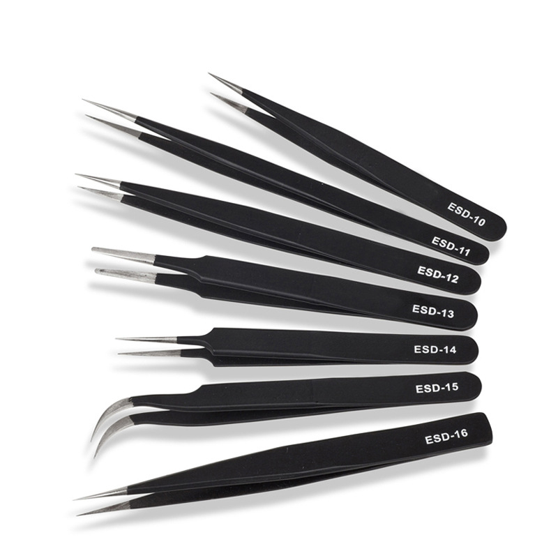 anti-static tweezers stainless steel for eyelashes