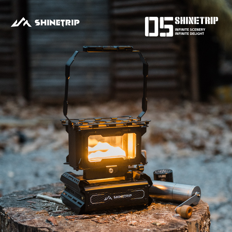 shinetrip山趣复古灯油炉不锈钢焰舞观火炉户外煎炉户外露营灯炉
