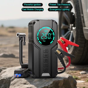 Təcili Başlanğıc Enerji Təchizatı, Avtomobil Hava Nasosu, Hamısı Birində Güclü Power Bank