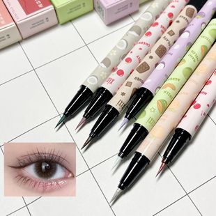 Xixi Liquid Eyeliner Pen Rose Flutter Silver Brightening Non-Smudge Novice Slim Diamond Pen Affordable Makeup Domestic Product
