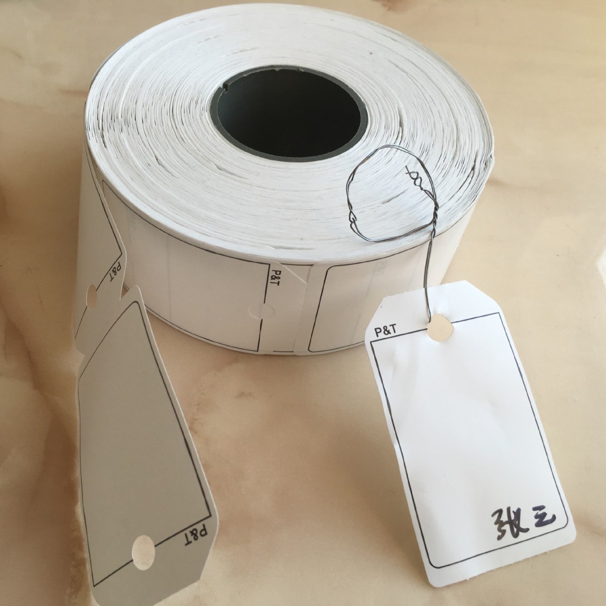 艾利彩钢板23丝指示牌打孔敲铆钉INT 2of5码100*40MM die cutting