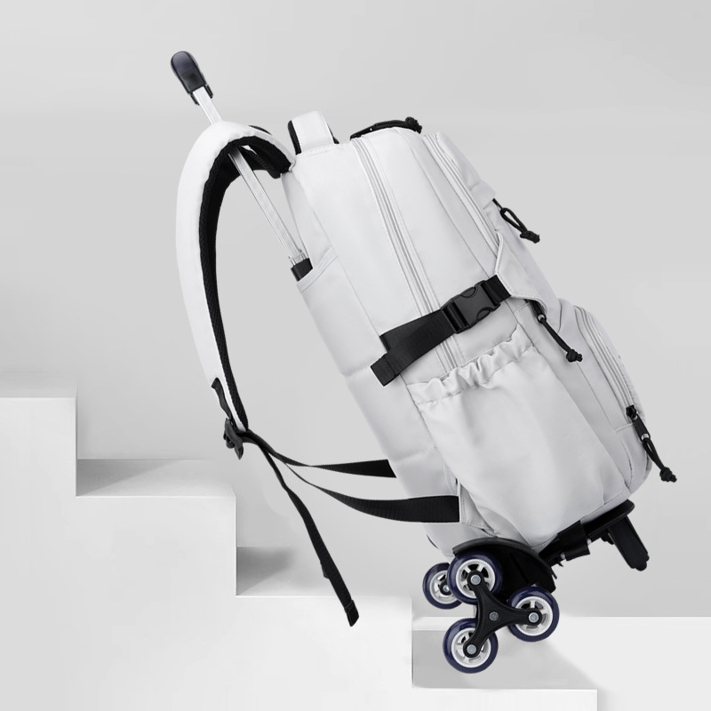 Bolsa de tirón de estudiantes, caja de tirón de niños, mochila de hombro de la escuela primaria con ruedas, bolsa de tirón de la escuela secundaria, escalada de gran capacidad
