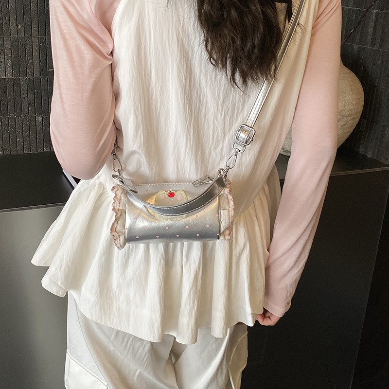 Dolce encaje bolso de niña, bolso de almohada de cachorro encantador, nuevo bolso de cambio para niños