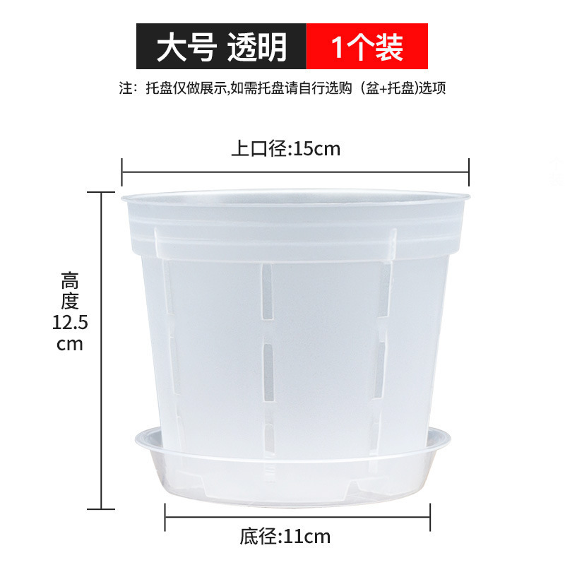 蘭、マストウソウ、胡蝶蘭専用植木鉢、透明青山根制御ポット、家庭用プラスチック通気性中空大型植木鉢|undefined