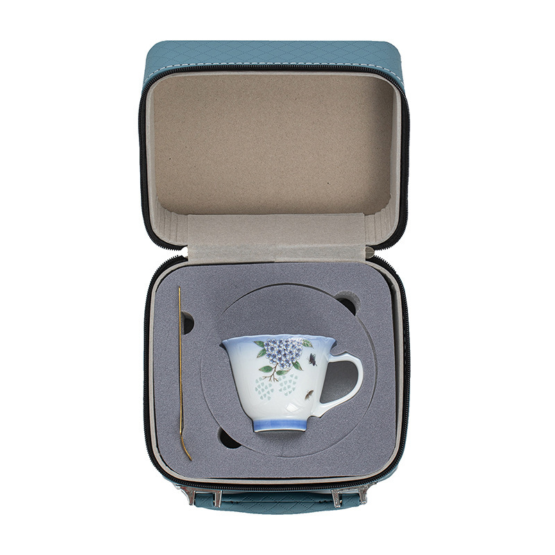 玲珑咖啡杯高档精致把手杯碟主人杯茶杯对杯送长辈老师生日伴手礼|undefined