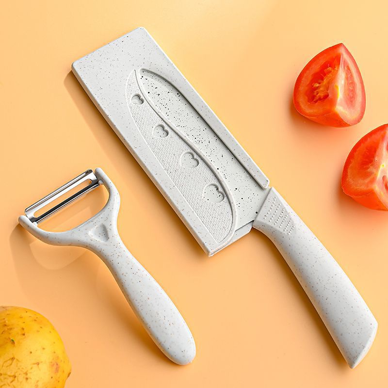 15cm 밀짚 식칼 껍질 벗기기 칼 [칼 세트 포함]